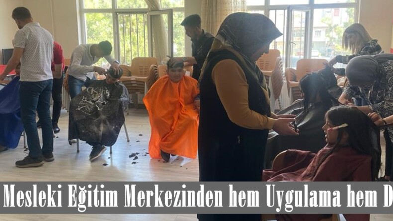 Afşin Mesleki Eğitim Merkezinden hem Uygulama hem Destek!