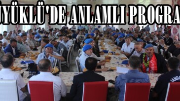 Hüyüklü Mahallesinde Anlamlı Program.