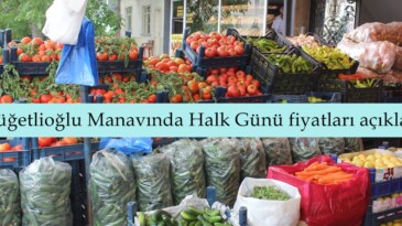 Büğetlioğlu Manavında Halk Günü fiyatları açıklandı.