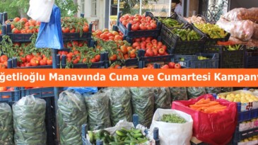 Büğetlioğlu Manavında Cuma ve Cumartesi Kampanyası.