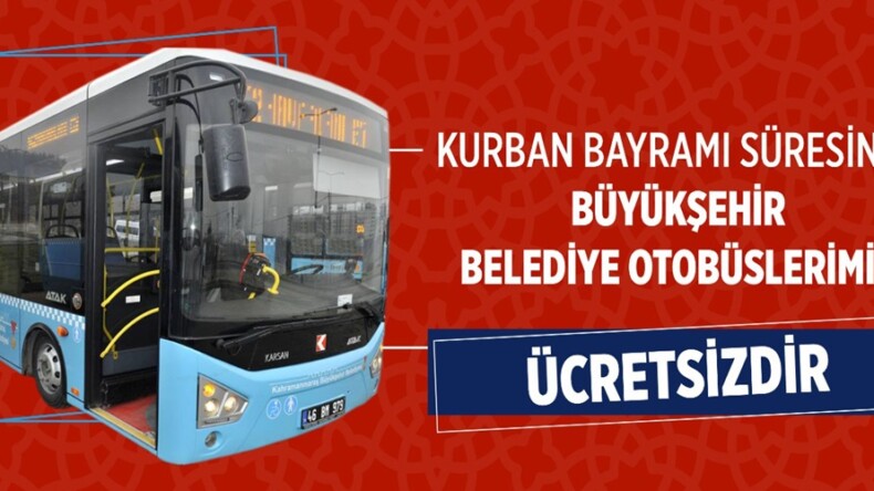 Büyükşehir Otobüsleri Bayramda Ücretsiz.