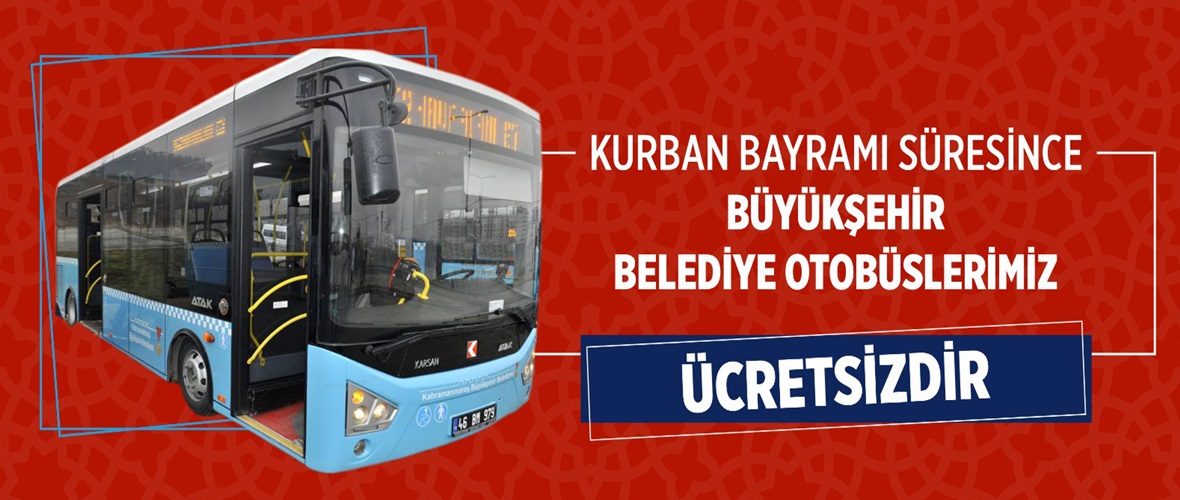 Büyükşehir Otobüsleri Bayramda Ücretsiz.