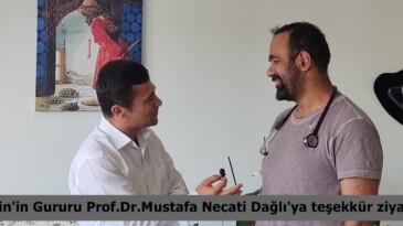 Afşin’in Gururu Prof.Dr.Mustafa Necati Dağlı’ya teşekkür ziyareti.