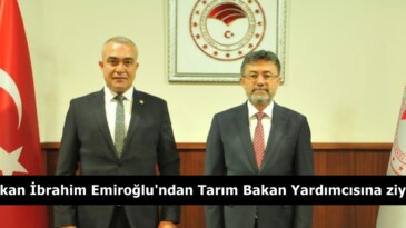 Başkan İbrahim Emiroğlu’ndan Tarım Bakan Yardımcısına ziyaret.