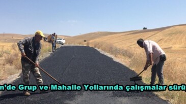 Afşin’de Grup ve Mahalle Yollarında çalışmalar sürüyor.