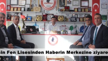 Afşin Fen Lisesinden Haberin Merkezine ziyaret.