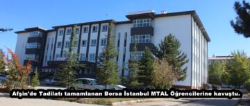 Afşin’de Tadilatı tamamlanan Borsa İstanbul MTAL Öğrencilerine kavuştu.