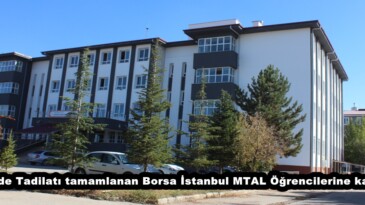 Afşin’de Tadilatı tamamlanan Borsa İstanbul MTAL Öğrencilerine kavuştu.