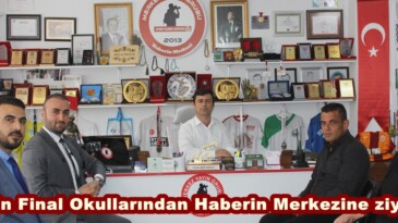 Afşin Final Okullarından Haberin Merkezine ziyaret.
