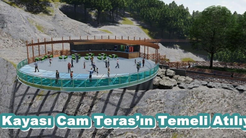 Ali Kayası Cam Teras’ın Temeli Atılıyor.