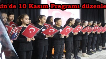 Afşin’de 10 Kasım Programı düzenlendi.