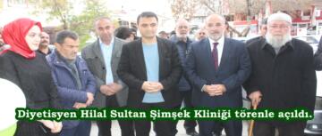 Diyetisyen Hilal Sultan Şimşek Kliniği törenle açıldı.