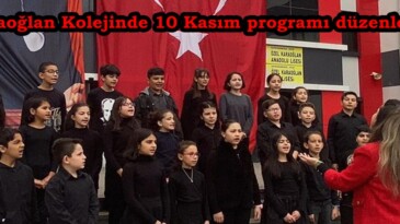Karaoğlan Kolejinde 10 Kasım programı düzenlendi.