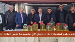 Afşin Belediyesi Lavanta çiftçisinin ürünlerini satın aldı.