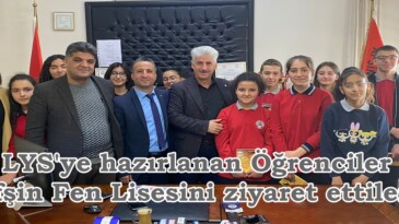 LYS’ye hazırlanan Öğrenciler Afşin Fen Lisesini ziyaret ettiler.