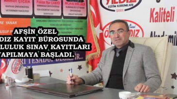 AFŞİN ÖZEL YILDIZ KAYIT BÜROSUNDA BURSLULUK SINAV KAYITLARI YAPILMAYA BAŞLADI.