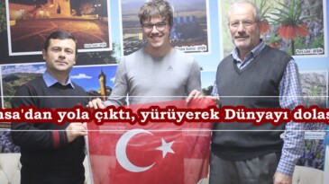 Fransa’dan yola çıktı, yürüyerek Dünyayı dolaşıyor.