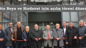 VIP Oto Boya ve Hırdavat için açılış töreni düzenlendi.