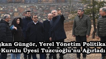 Başkan Güngör, Yerel Yönetim Politikaları Kurulu Üyesi Tuzcuoğlu’nu Ağırladı.