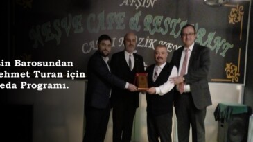 Afşin Barosundan Av.Mehmet Turan için Veda Programı.