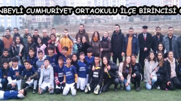 ÇOBANBEYLİ CUMHURİYET ORTAOKULU İLÇE BİRİNCİSİ OLDU.