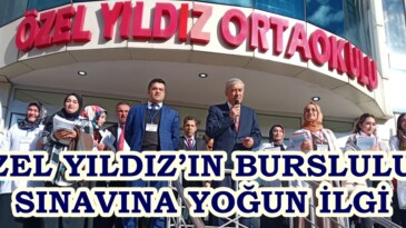 ÖZEL YILDIZ’IN BURSLULUK SINAVINA YOĞUN İLGİ.