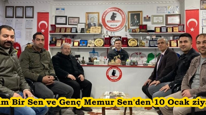 Eğitim Bir Sen, Genç Memur Sen ve İlim Yayma Cemiyetinden 10 Ocak ziyareti.