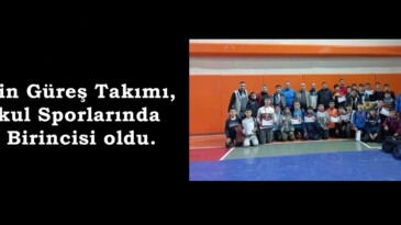 Afşin Güreş Takımı, Okul Sporlarında İl Birincisi oldu.