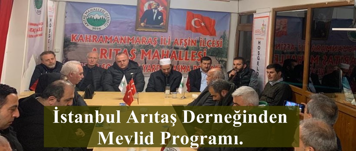 İstanbul Arıtaş Derneğinden Mevlid Programı.