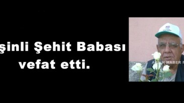 Afşinli Şehit Babası  vefat etti.