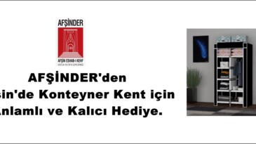 AFŞİNDER’den Afşin’de Konteyner Kent için Anlamlı ve Kalıcı Hediye.
