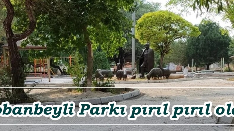 Çobanbeyli Parkı pırıl pırıl oldu.
