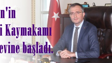Afşin’in  Yeni Kaymakamı Görevine başladı.