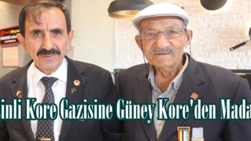 Afşinli Kore Gazisine Güney Kore’den Madalya!