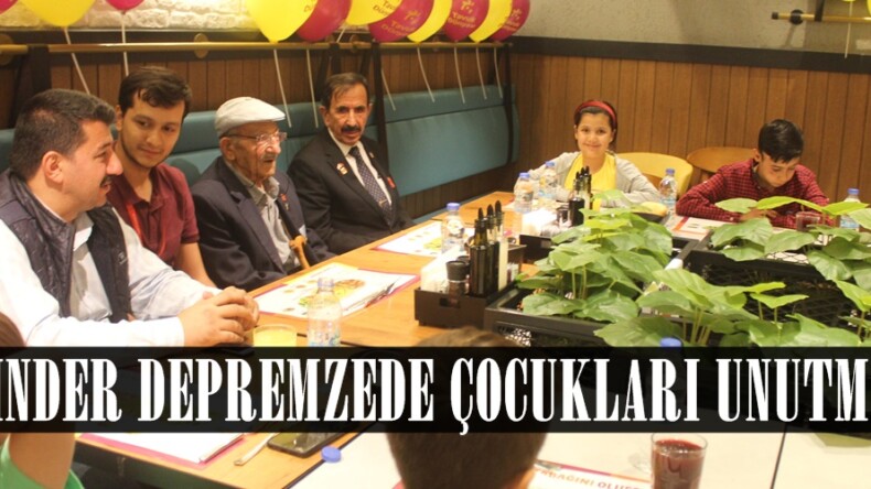 AFŞİNDER DEPREMZEDE ÇOCUKLARI UNUTMADI.