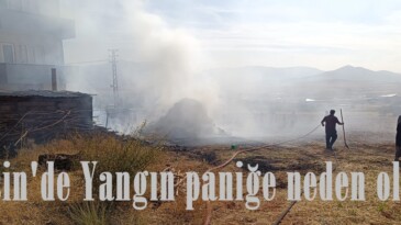 Afşin’de Yangın paniğe neden oldu!