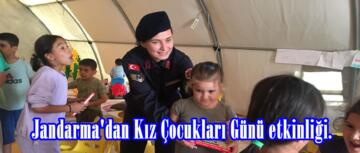 Jandarma’dan Kız Çocukları Günü etkinliği.