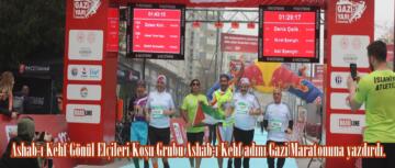 Ashab-ı Kehf Gönül Elçileri Koşu Grubu Ashab-ı Kehf adını Gazi Maratonuna yazdırdı.