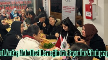 İstanbul Arıtaş Mahallesi Derneğinden Bayanlar Günü programı.
