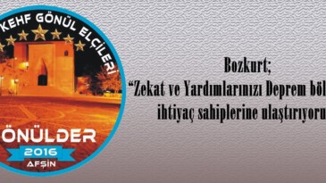Bozkurt; “Zekat ve Yardımlarınızı Deprem bölgesinde ihtiyaç sahiplerine ulaştırıyoruz”