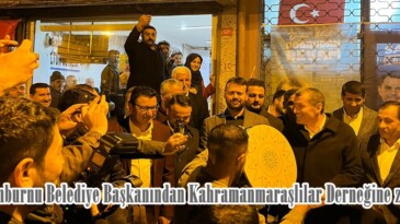 Zeytinburnu Belediye Başkanından Kahramanmaraşlılar Derneğine ziyaret.