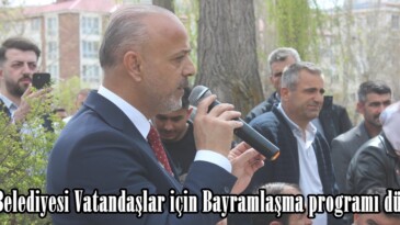 Afşin Belediyesi Vatandaşlar için Bayramlaşma programı düzeledi.