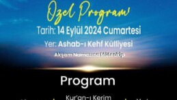Afşin’de Mevlid Kandili Programı düzenlenecek.