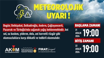 Sağanak Yağışa Karşı Vatandaşlar Uyarıldı!