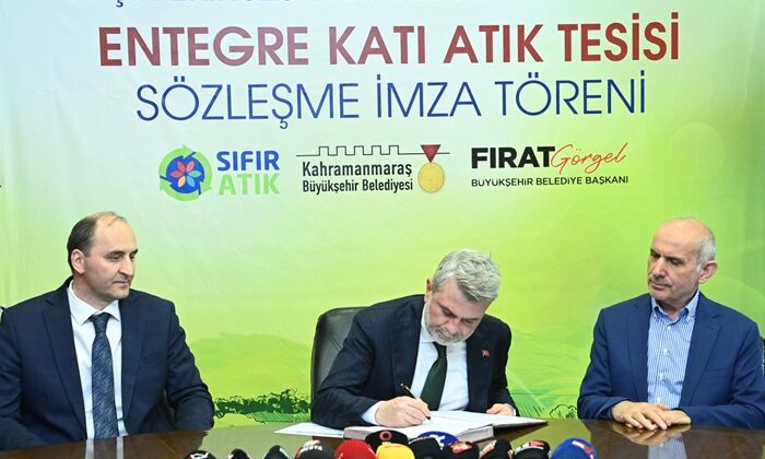 Afşin’e kurulan Kuzey İlçeler Entegre Katı Atık Tesisi’nin Yapımı Sürüyor.