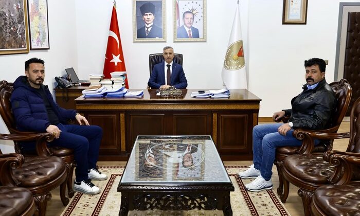 Afşinli İşadamlarından Vali Mükerrem Ünlüer’e ziyaret.
