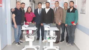 Hayırsever İşadamı Arif Mercimek, Afşin Devlet Hastanesine 2 adet EKG Cihazı hediye etti.