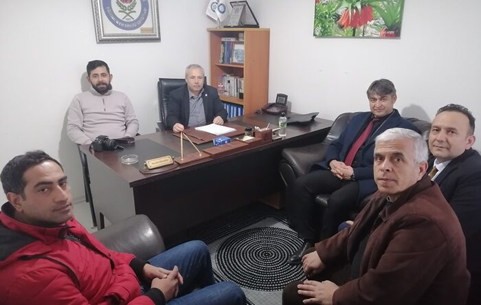 Milli Eğitim Müdürlüğünden Eğitim Bir Sen Afşin İlçe Başkanlığına Hayırlı Olsun ziyareti.