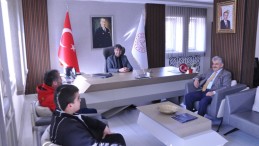 Milli Eğitim Müdürü Kaba, Bölge Şampiyonunu kabul etti.