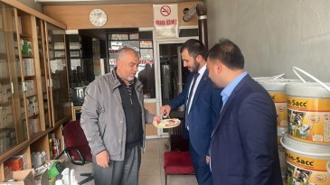 Anahtar Parti Afşin İlçe Teşkilatı Bayramda Afşin Esnafını unutmadı.